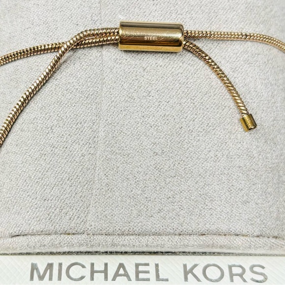 Authentic MK Love Is In The Air Crystal Heart MK Logo Slider Bracelet - Picture 4 of 4